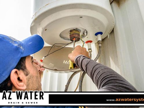 A Technician Conducting Water Heater Repair