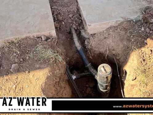 Newly Repaired Water Pipe