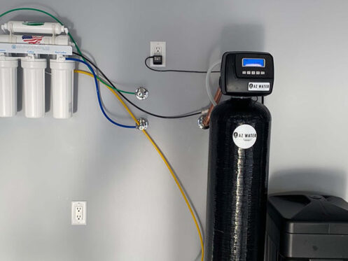 newly installed water filtration system